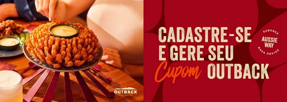 Ganhe uma  Bloomin’ Onion na Compra de um Prato Principal ou Aperitivo 