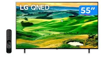Smart TV 55 4K NanoCell LG Quantum Dot QNED 120Hz - AI Processor Wi-Fi Bluetooth HDR Alexa