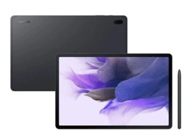 Tablet Samsung Galaxy Tab S7 FE Tela 12,4" 4G Preto 128GB Android Snapdragon 750G 6GB RAM Câm. Traseira 8MP Frontal 5MP