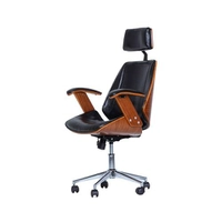 Cadeira Office Lisboa Preta com Encosto Rivatti