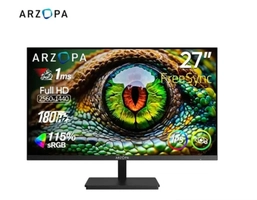 Monitor Gamer ARZOPA  27 polegadas 180hz monitor QHD 2K  2560*1400 IPS  