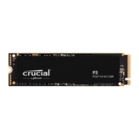 SSD Crucial P3, 1TB, 3D NAND, M.2 NVMe, Leitura: 3500Mb/s e Gravação: 3000Mb/s, Preto - CT1000P3SSD8