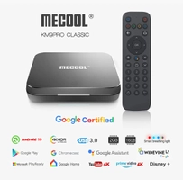 [APP/IMPOSTO INCLUSO/MOEDAS] Tv Box Mecool KM9 Pro certificado Google Amlogic S905X2 Android 10.0 2G