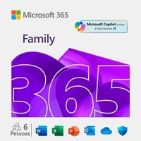Microsoft 365 Family - Licença Digital para 6 usuários