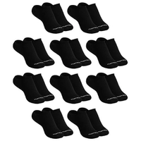 Kit 10 Meias Soquete Invisíveis 39-44 Pretas