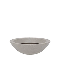Vasart Malta Vaso de Flores Bowl, Granito Pedra, 36x12cm