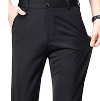 Calça Social Slim de Luxo Masculina Executiva Alfaiataria Oxford