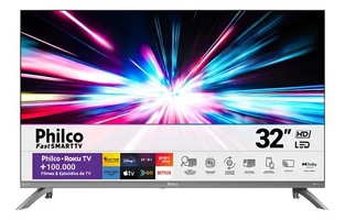 [Meli+] Smart TV 32" Philco LED HD Roku Dolby Bivolt