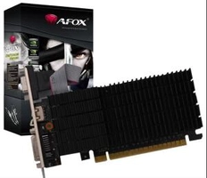 Placa de Vídeo AFOX PCI-E GeForce GT610 2Gb/64b DDR3 DVI, VGA, HDMI | R$ 225