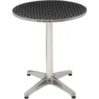 [Mobly] Mesa Alumínio redonda 60 cm Prata por R$ 56