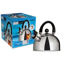 Chaleira Richwell em Aço Inox com Apito - 2,2 L - R$30,90