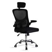 Cadeira de Escritório Diretor Flink Healer com Encosto de cabeça - Preto