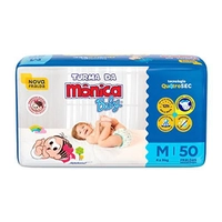  [+por- / REC R$ 29,61] Fralda Turma da Mônica Baby Mega M 50 Unidades
