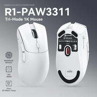 [APP/TAXA INCLUSA] Mouse Gamer Sem Fio Attack Shark R1, 18000dpi, Sensor PAW3311, 1000Hz, Conexão Tri-Mode 