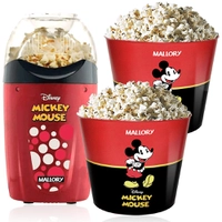 Pipoqueira Elétrica Disney Mickey Mallory + 2 Baldes Pipoca | R$ 80