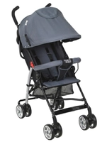 [S. C R$160,99] Carrinho de Bebê de Passeio Pratic Cinza e Preto - First Steps