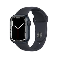 Apple Relógio série 7 GPS, 41 mm caixa de alumínio Midnight com pulseira esportiva Midnight – Regular