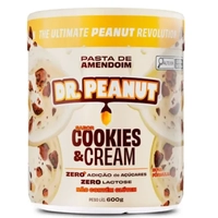 Pasta de Amendoim Sabor Cookies & Cream  - Com Whey Protein 600g -  Dr Peanut
