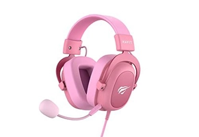 Headset Gamer Havit HV-H2002d Rosa com Microfone