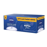 [Rec/+ Por - R$ 10,91] NIVEA Sabonete Creme Care 6un 90g com Glicerina