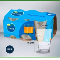 Conjunto de Copos Nadir Maracatu 280 ml – 6 Peças