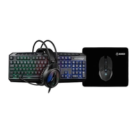 Combo Gamer Mancer ORC V2 4x1, Rainbow, Teclado ABNT2, Mouse 6400DPI, Mousepad Pequeno, Headset Drivers 40mm, MRC-ORC2-RBW01