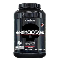 [REC] [Lev 2 por 68 cada] Whey 100% Hd Morango 900G, Black Skull