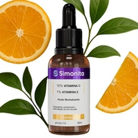 Sérum Facial Vitamina C 10% + Vitamina E 1% 30ml Clareia Manchas, Uniformiza o Tom da Pele, Hidrata sem Oleosidade