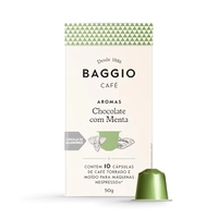 [+ por - R$12,00] Rec- Baggio Café Cápsulas De Café Aroma Chocolate C/Menta Compatível Com Nespresso Contém 10 Cápsulas