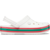 Sandália Crocs Crocband™ Hyper Shine Clog WHITE/POPPY (Tamanho 41)