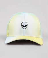 Boné Masculino Aba Curva Tie Dye Neon com Bordado de Et Amarelo | R$10