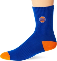 [Prime] Meia Cano Médio NBA New York Knicks 39/43 - Azul com Laranja