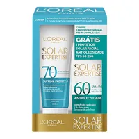 Kit Protetor Solar FPS 70 200ML Corporal + FPS 60 Facial