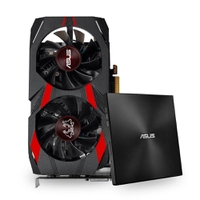 Kit Placa de Vídeo Asus NVIDIA GeForce GTX 1050 Ti + Drive ASUS Gravador Externo CD/DVD ZenDrive U7M | R$1860