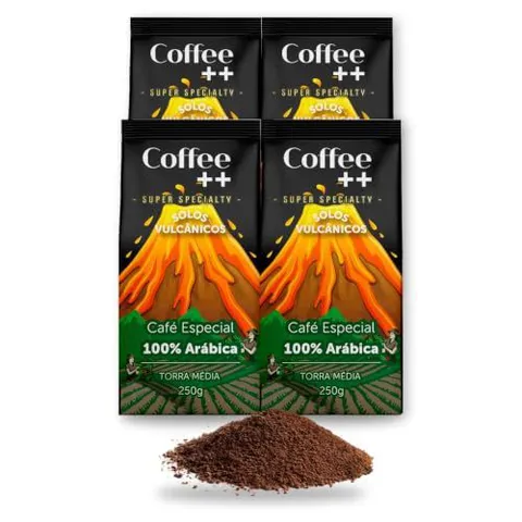 Kit 4 Cafés Torrados e Moídos 100% Arábica