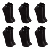 Kit Com 6 Pares Cano Curto Algodão Sport Walk Lupo