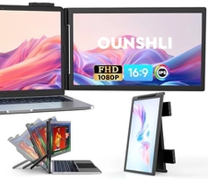 Extensor de Tela Portátil 14" Full HD com Rotação 250° para Laptop USB-C/HDMI