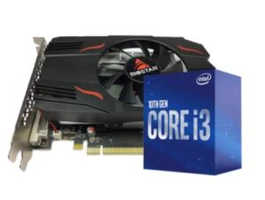 Placa de Vídeo RADEON RX 550 4GB + INTEL CORE I3 10105F | R$1.649