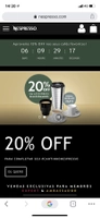20% OFF em acessórios NESPRESSO