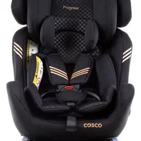 Cadeira de Bebê Progress Preto Bronze, Inclinação Ajustável para Cada Fase, Capa Lavável a Maquina, Uso desde o Nascimento até 36 Kg - Cosco Kids