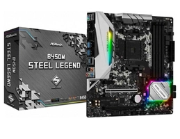 Placa Mãe ASRock B450M Steel Legend, Chipset B450, AMD AM4, mATX, DDR4