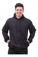 Jaqueta Corta Vento Masculina Com Bolso E Capuz 