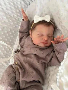 Boneca Reborn Bebê Recém-Nascido 19 Polegadas - Realista com Pele 3D e Veias Visíveis