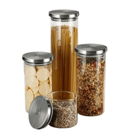 Kit Potes de Vidro Porta Mantimentos Herméticos 4 Unid Electrolux - Integração | R$60