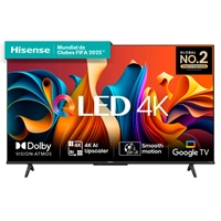 Smart TV Hisense 55" 4K UHD QLED Dolby Vision Atmos Google TV 3x HDMI