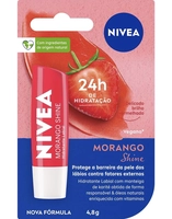 (REC) NIVEA Hidratante Labial Morango Shine 4,8g