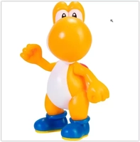 Boneco Super Mario Orange Yoshi 3001 Candide - 6 cm