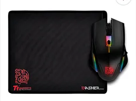 Combo Gamer Thermaltake TT Esports, RGB, 5000DPI, 250x210x2mm, MO-TER-WDOTBK-01