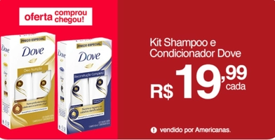Kit Shampoo 400ml + Condicionador 200ml Dove Reconstrução Completa