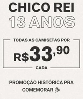 Camisetas Chico Rei (diversas estampas) | R$34